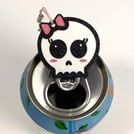 CTABPALS Halloween Kitchen Decor Can Opener Cute Skull Soda Can Opener Pop Can Tab Opener Help for Long Nails,Kids,Sore Hands,Arthritis