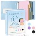 thumbnail image 1 of CTCMSP 3 Ring Binder with Dividers Tab Fits 200 Sheets of 8.5x11 Paper,1 Inch Durable Heavy Duty,Customizable Clear Cover with Inside Pockets, 1 of 7