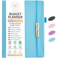 thumbnail image 1 of CTCMSP Blue Financial Years Budget Planner,Leather Monthly Budget Book with Expense Tracker Notebook, 1 of 7