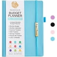 thumbnail image 1 of CTCMSP Blue Financial Years Budget Planner,Leather Monthly Budget Book with Expense Tracker Notebook, 1 of 6