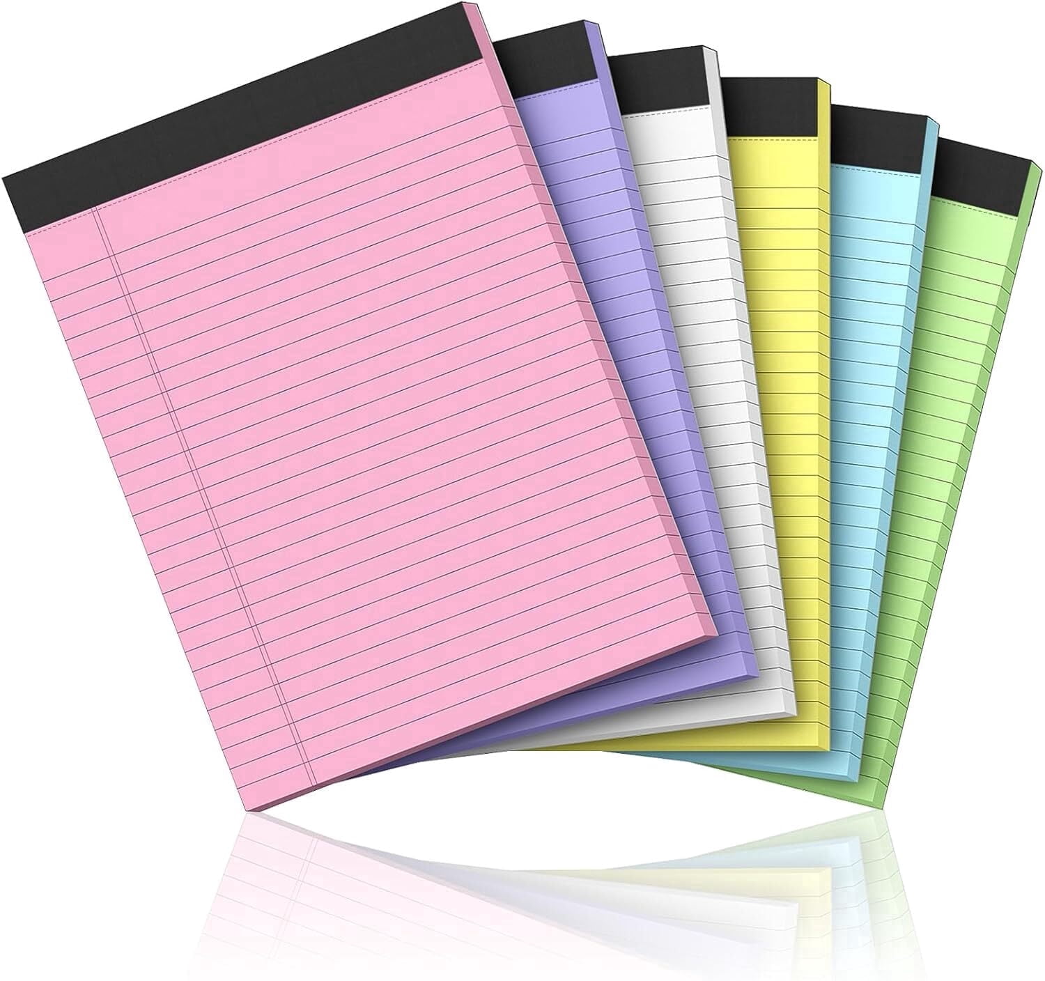 CTCMSP Note Pads, 5x8 Inch, 6 Pack Colored Legal Pads - Walmart.com