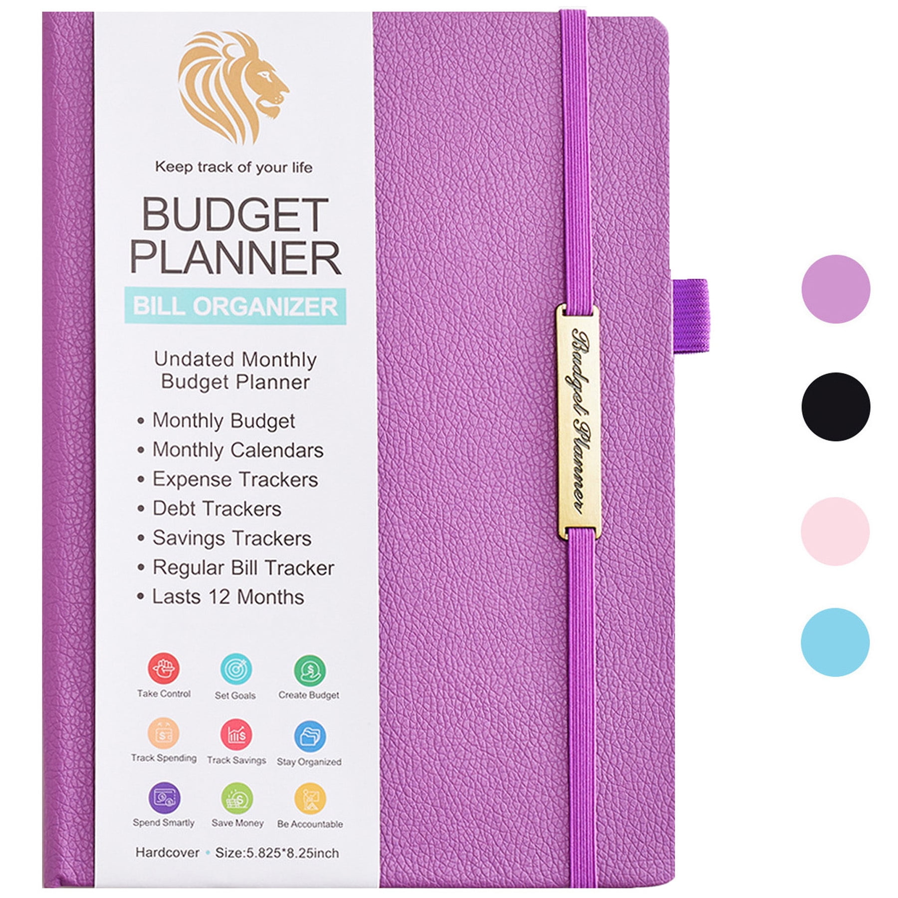 Walmart sales :  CTCMSP Purple Financial Budget Planner,Leather Monthly Budget Book with Expense Tracker Notebook