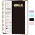 thumbnail image 1 of CTCMSP Spiral Address Password Book with Alphabetical Tabs,Large Print Hardcover Notebook,6.3"×8.5",Black, 1 of 6