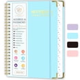 thumbnail image 1 of CTCMSP Spiral Address Password Book with Alphabetical Tabs,Large Print Hardcover Notebook,6.3"×8.5",Blue, 1 of 6
