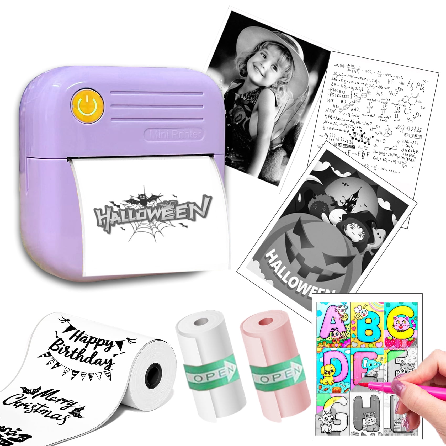 CTCMSP Sticker Printer Label Maker Machine,Bluetooth Inkless Printpods ...