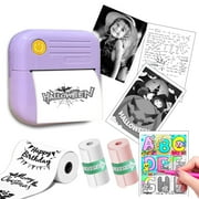 CTCMSP Sticker Printer Label Maker Machine,Bluetooth Inkless Printpods,Thermal Sticker Printer Perfect for Photos,Creative DIY,Study Notes,Pictures,Gift Supplies