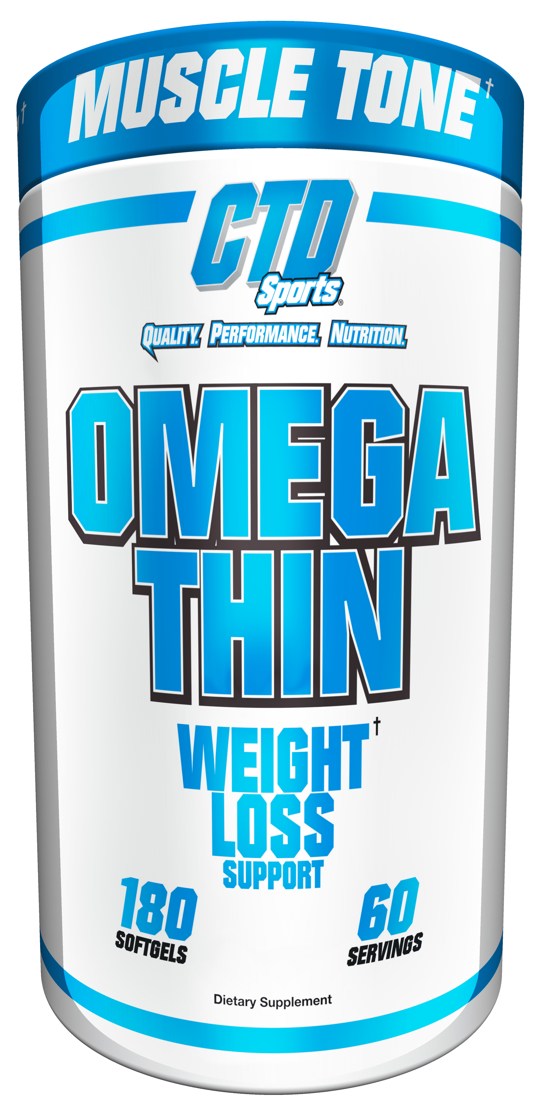 CTD Sports Omegathin 180 Softgels - Essential Omega-3 Supplement for Wellness and Vitality