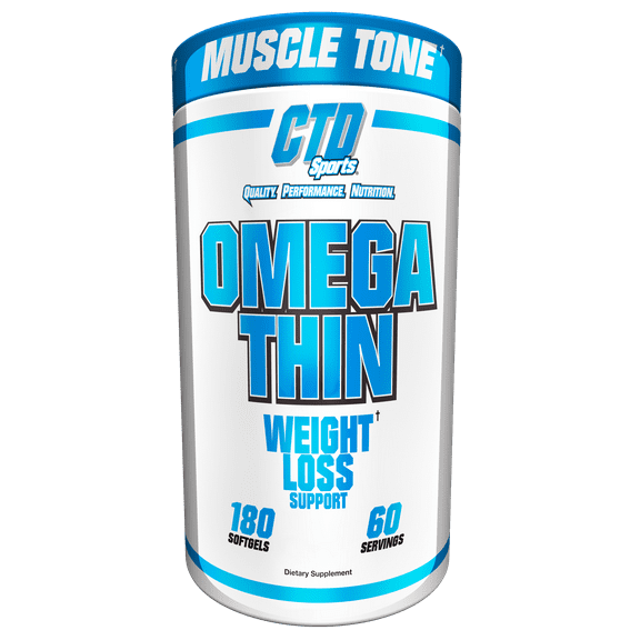 CTD Sports Omegathin 180 Softgels - Essential Omega-3 Supplement for Wellness and Vitality