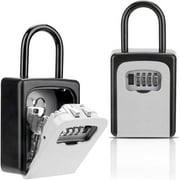 CTDWNT Security Lock Boxes,Key Lock Box for Outside House Key , Combo Door Locker Waterproof Key Safe Storage Wall Mount Lock box