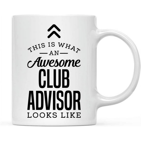 CTDream 11oz. Ceramic Coffee Tea Mug Thank You Gift, This is What an Awesome Club Advisor Looks Like, 1-Pack