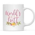 thumbnail image 1 of CTDream 11oz. Coffee Mug Gag Gift, World's Best EMT, Floral Design, 1-Pack, Beautiful Unique Flower Coffee Cup Birthday Christmas Present Ideas for Her Women Wife Sister, 1 of 6