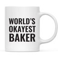 thumbnail image 1 of CTDream 11oz. Coffee Mug Gag Gift, World's Okayest Baker, 1-Pack, Funny Witty Coffee Cup Birthday Christmas Present Ideas, 1 of 6