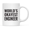 thumbnail image 1 of CTDream 11oz. Coffee Mug Gag Gift, World's Okayest Engineer, 1-Pack, Funny Witty Coffee Cup Birthday Christmas Present Ideas, 1 of 6