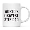 thumbnail image 1 of CTDream 11oz. Coffee Mug Gag Gift, World's Okayest Step Dad, 1-Pack, 1 of 6
