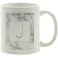 thumbnail image 1 of CTDream Coffee Mug Gift, Modern Gray Marble Box Monogram Letter J, 1-Pack, Christmas Birthday Gift Ideas for Her Coworker Wife Friend, 1 of 4