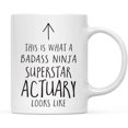 thumbnail image 1 of CTDream Funny 11oz. Ceramic Coffee Tea Mug Gift, This is What a Badass Ninja Superstar Actuary Looks Like, 1-Pack, Birthday Christmas Gift Retirement Ideas Coworker, 1 of 7