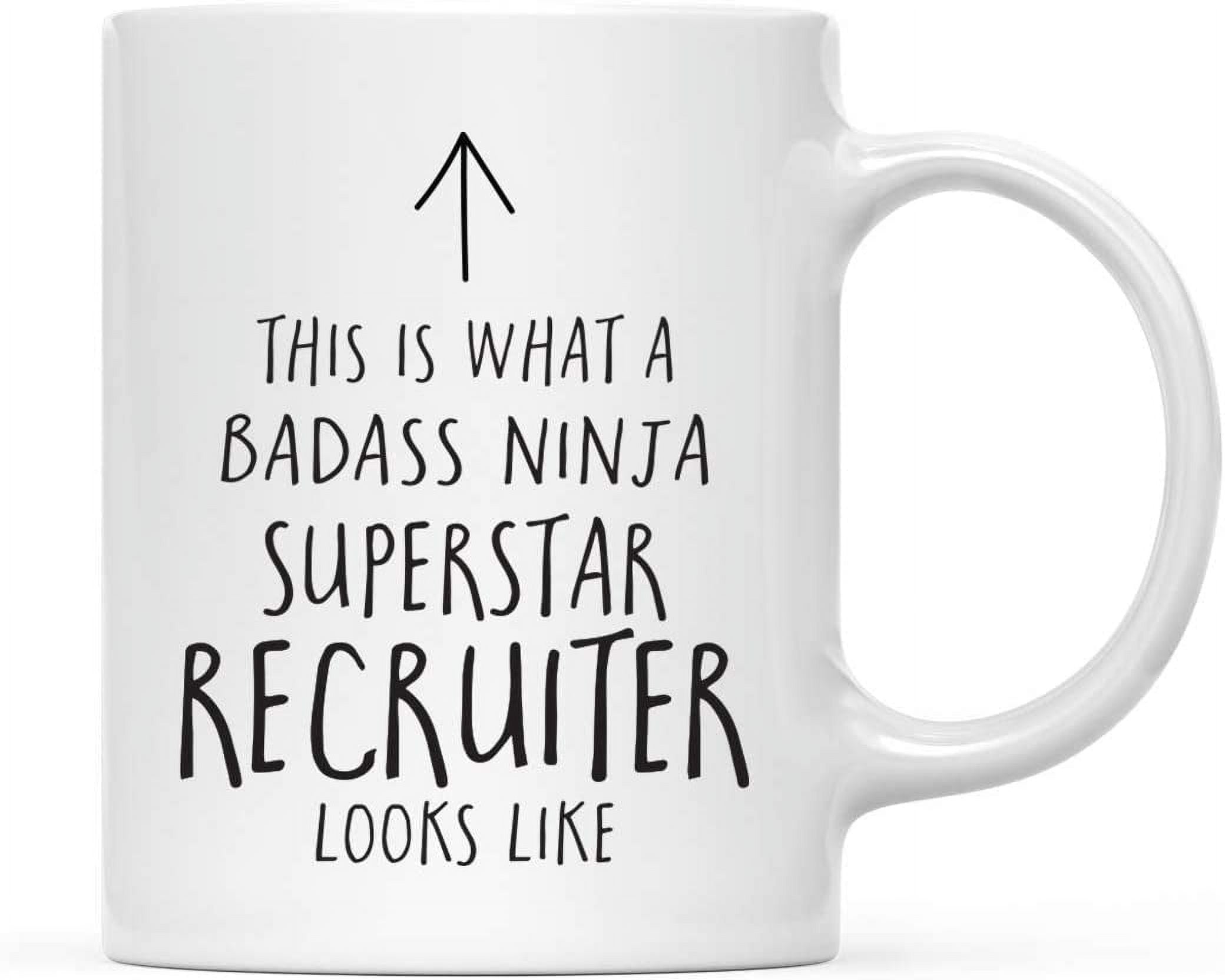Andaz Press Funny Coffee Mug - 'Badass Ninja Superstar Flautist' 11oz Ceramic Mug With Gift Box