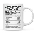 thumbnail image 1 of CTDream Funny 11oz. Ceramic Coffee Tea Mug Thank You Gift, Art History Teacher Nutritional Facts, 1-Pack, Novelty Gag Birthday Christmas Gift Ideas Coworker, 1 of 7