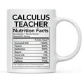 thumbnail image 1 of CTDream Funny 11oz. Ceramic Coffee Tea Mug Thank You Gift, Calculus Teacher Nutritional Facts, 1-Pack, Novelty Gag Birthday Christmas Gift Ideas Coworker, 1 of 7