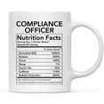 thumbnail image 1 of CTDream Funny 11oz. Ceramic Coffee Tea Mug Thank You Gift, Compliance Officer Nutritional Facts, 1-Pack, Novelty Gag Birthday Christmas Gift Ideas Coworker, 1 of 7