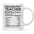 thumbnail image 1 of CTDream Funny 11oz. Ceramic Coffee Tea Mug Thank You Gift, Geography Teacher Nutritional Facts, 1-Pack, Novelty Gag Birthday Christmas Gift Ideas Coworker, 1 of 7