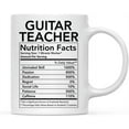 thumbnail image 1 of CTDream Funny 11oz. Ceramic Coffee Tea Mug Thank You Gift, Guitar Teacher Nutritional Facts, 1-Pack, 1 of 7