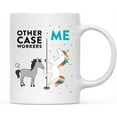 thumbnail image 1 of CTDream Funny Quirky 11oz. Ceramic Coffee Tea Mug Thank You Gift, Other Case Workers Me, Horse Unicorn, 1-Pack, 1 of 7