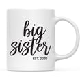 thumbnail image 1 of CTDream Personalized 11oz. Baby Pregnancy Announcement Coffee Mug Gift, Big Sister Est. 2022, 1-Pack, Custom Year, Christmas Birthday Gift Ideas, 1 of 6