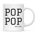 thumbnail image 1 of CTDream Personalized 11oz. Baby Pregnancy Announcement Coffee Mug Gift, Pop Pop Est. 2022, 1-Pack, Custom Year, Christmas Birthday Gift Ideas, 1 of 7