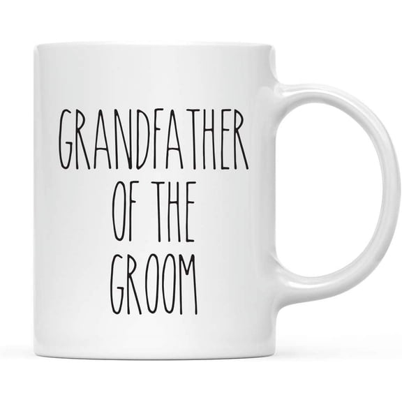 CTDream Simple Rustic Farmhouse Kitchen Decor 11oz. Ceramic Coffee Tea Mug Gift, Grandfather of the Groom, 1-Pack, Wedding Thank You Gift Ideas