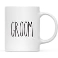 thumbnail image 1 of CTDream Simple Rustic Farmhouse Kitchen Decor 11oz. Ceramic Coffee Tea Mug Gift, Groom, 1-Pack, Wedding Thank You Gift Ideas, 1 of 7