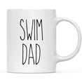 thumbnail image 1 of CTDream Simple Rustic Farmhouse Kitchen Decor 11oz. Ceramic Coffee Tea Mug Gift, Swim Dad, 1-Pack, Includes Gift Box, Minimalist, Birthday Christmas Gift Ideas, 1 of 7