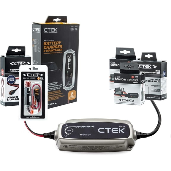 CTEK 40-206 MXS 5.0 12V Battery Charger & Maintainer Kit
