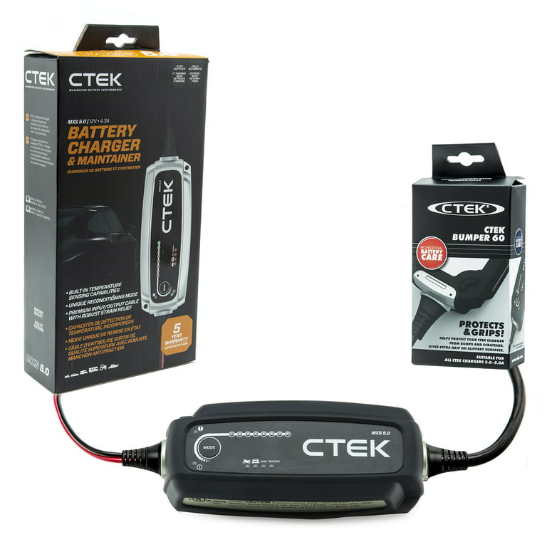 CTEK 40-206 MXS 5.0-12 Volt Battery Charger and Maintainer with 56