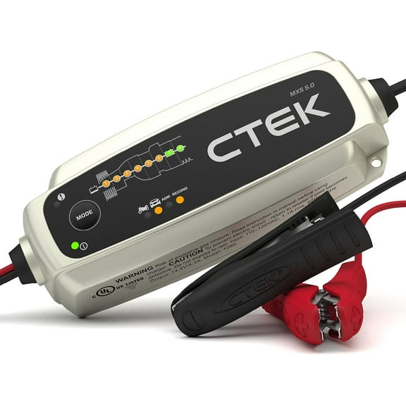 CTEK 40-206 MXS 5.0 Fully Automatic 4.3 amp Battery Charger and Maintainer 12V