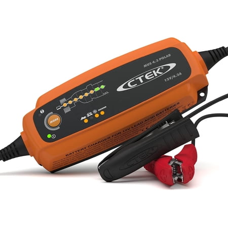 CTEK (56-958) MUS 4.3 Polar 12 Volt Fully Automatic Extreme Climate 8 Step Battery Charger