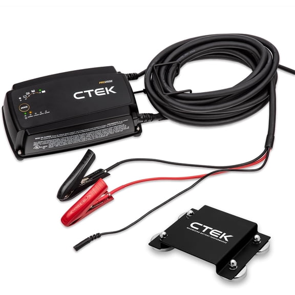 CTEK PRO25SE 41-327 25A 12V Battery Charger & Maintainer, Magnetic Mount