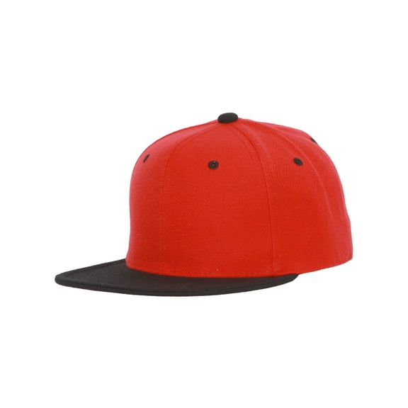 CTH Vintage Snapback Cap Hat 2 Tone , Red Black