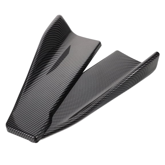 CTIRCHIU 1 Pair Black Carbon Fiber Rear Side Bumper Guard Anti Collision Protector for Car High Speed Driving