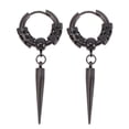 thumbnail image 1 of CTIRCHIU Men's Spike Dangle Earrings, 1 Pair Punk Rock Style Jewelry for Festivals, Parties, and Daily Casual Wear, 1 of 8