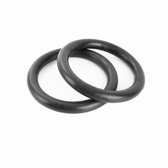CTIRCHIU 1 Pair Professional Gymnastic Rings Black for Muscle Training at Home