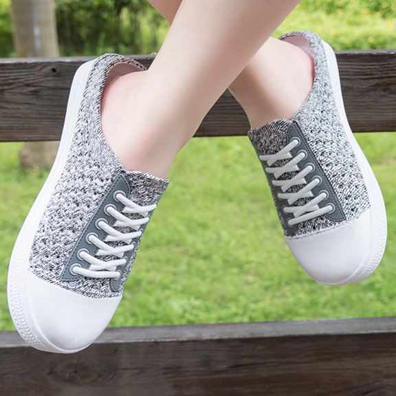 CTIRCHIU 1 Pair of Breathable Mesh Slide Sandals Women Grey EVA Chic for Beach Summer