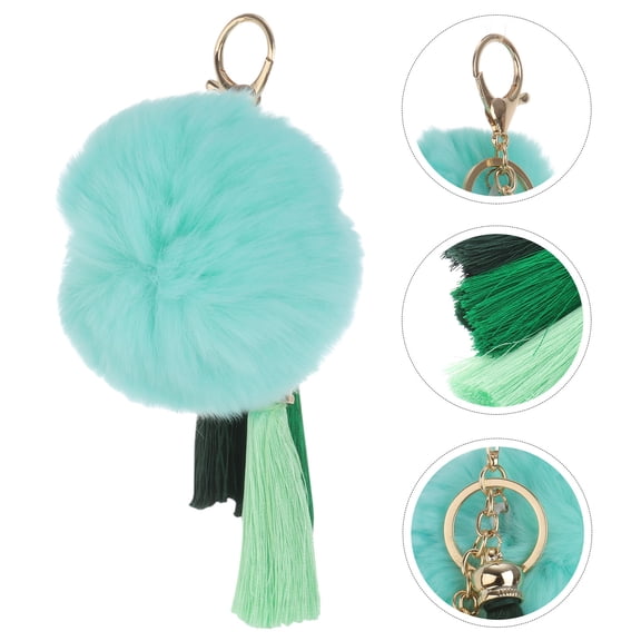 CTIRCHIU 1 Pc Handbag Charm Green Plush Key Accessory for Friends