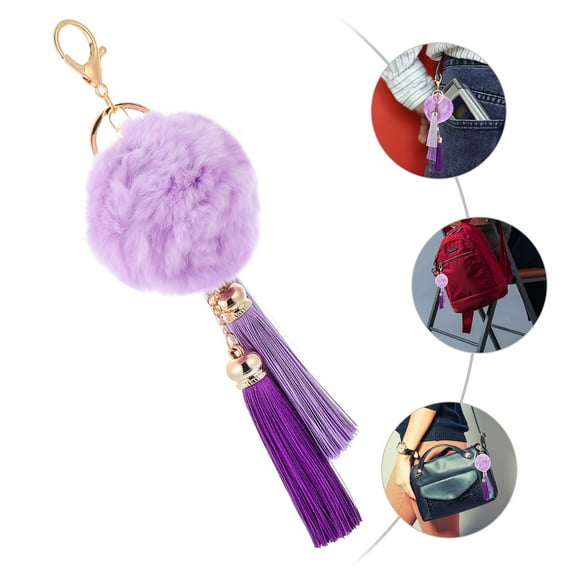 CTIRCHIU 1 Pc Keychain Pendant Purple Portable Key Storage for Daily Use