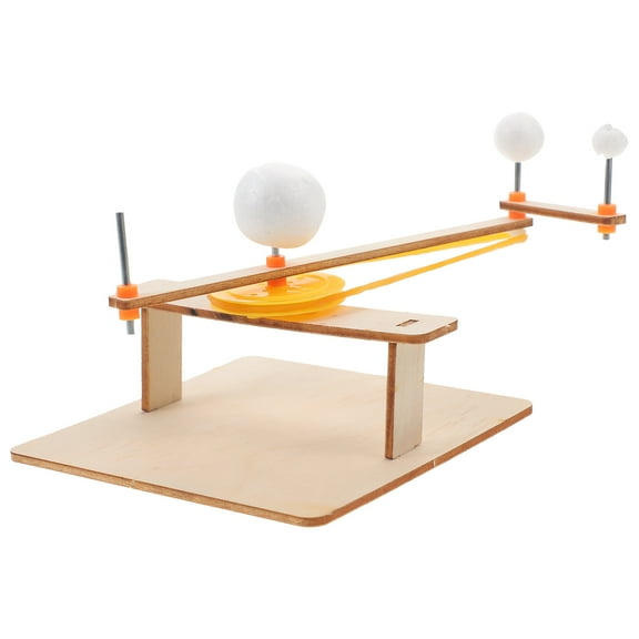 CTIRCHIU 1 Set of Wood Solar System Model for Home Education Educational Tool for Students