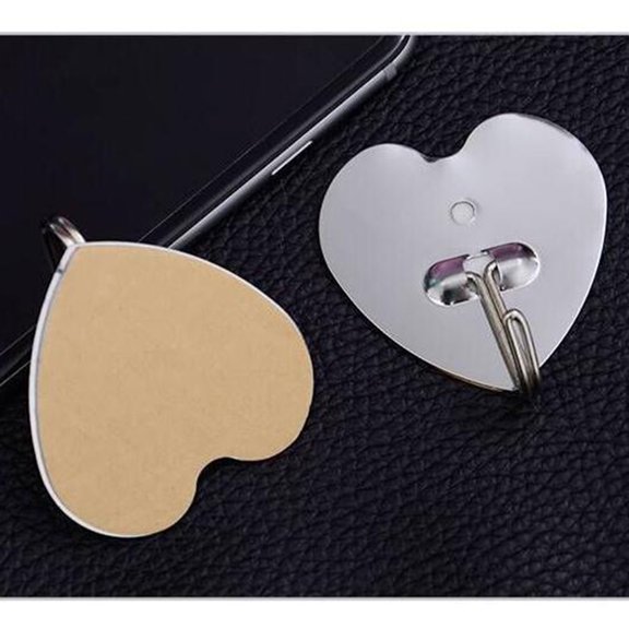 CTIRCHIU 10Pcs Love Heart Shape Stainless Steel Wall Hanger Hooks for Towels