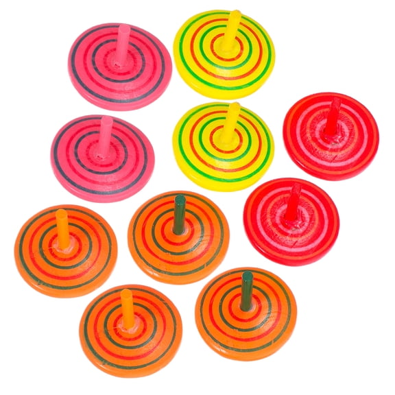 CTIRCHIU Spinning Tops Wooden Tops Wood 10Pcs