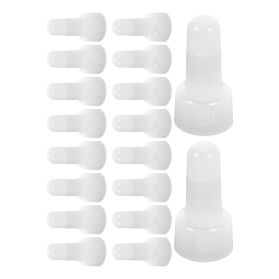 CTIRCHIU 1000Pcs White Electric Caps Wiring PP Material Stable Crimp End Caps for Electrical Use