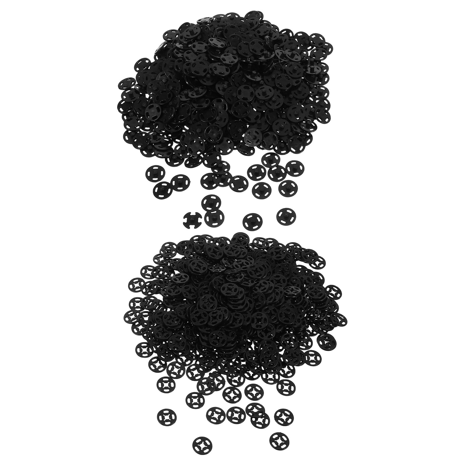 CTIRCHIU 1000-Pack Black Invisible Nylon Sew-On Buttons, Anti-Exposure Fasteners for Clothing and Garments