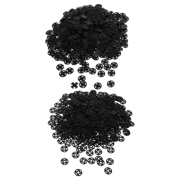 CTIRCHIU 1000-Pack Black Invisible Nylon Sew-On Buttons, Anti-Exposure Fasteners for Clothing and Garments